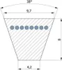 Keilriemen SPZ 562 Lw Gates Super HC® Produktbild-Vorschau 2
