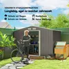 Outsunny Gerätehaus Geräteschuppen Gartenhaus Grau 277 x Produktbild-Vorschau 4