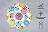 MuchoWow® Mauspad Mousepad Schafe - Punkte - Muster 50x50 Produktbild-Vorschau 2