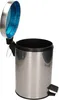 Pedaalemmer RVS - Mülleimer 3 Liter silber mit Inneneimer Produktbild-Vorschau 4