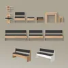 Gruppo panca ad angolo Livinity Tiberio Bianco 120 x 120 cm Anteprima dell’immagine prodotto 6