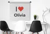 MuchoWow® Wandteppich Wandbehang Ich liebe - Olivia - Produktbild-Vorschau 3