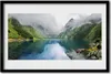 Bild 60x40 MDF-Rahmen Wandkunst Mountain Lake Landschaft Produktbild-Vorschau 1
