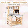 COSTWAY cucina di fango per bambini all'aperto, cucina per Anteprima dell’immagine prodotto 3