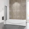 A modern bathroom with a bathtub and a shower screen. Produktbild-Vorschau