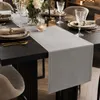 ProximaX tafelkleed, 40x160 cm, lichtgrijs, linnenlook, Productafbeelding-voorbeeld 3