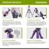 mantona 21188, 3 pied(s), Violet, 49.5 cm Voir les images du produit 7