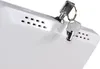 A close-up of a white surface with ventilation holes and two keys attached to a lock. Produktbild-Vorschau