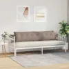 vidaXL Rücken Kissen Taupe 200 x 50 cm Mikrofaserstoff Produktbild-Vorschau 4