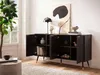 FineBuy Sideboard 150x81x39 cm Anrichte Schwarz mit Produktbild-Vorschau 2