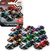 A collection of LEGO Formula 1 race cars, with the packaging shown in the upper left corner. Produktbild-Vorschau