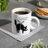 Schwarze Katze Kaffeebecher mit Spruch Ich weiß ich bin süß Produktbild-Vorschau 8