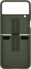 A dark green flip phone case with a kickstand is shown flat against a white background. Anteprima dell’immagine prodotto