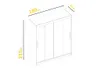 Easy4You D2 180 cm Schwarz Schiebetüren Kleiderschrank Produktbild-Vorschau 7