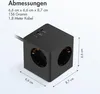 Accezz PowerCube Strip | 6-in-1 - 1x USB-C + 2x USB-A + 3x Anteprima dell’immagine prodotto 9
