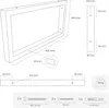 HEVVA - Držiak na umývadlo RHEIN - hĺbka 40 cm, výška 20 Náhľad obrázku produktu 6