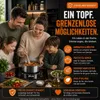 Garnek 28 cm ze stali nierdzewnej z wzorem plastra miodu, Podgląd zdjęcia produktu 16