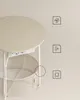 Runder Beistelltisch, kleiner Couchtisch, mit Korb aus Produktbild-Vorschau 4