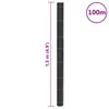 vidaXL Unkrautmembran Schwarz 1,5 x 100 m PP Produktbild-Vorschau 8