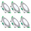 6x LED Einbaustrahler URANUS 4W IP44 Eisen gebürstet – CCT Produktbild-Vorschau 5