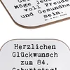 Mr. & Mrs. Panda Tassenuntersetzer Spruch 84. Geburtstag - Produktbild-Vorschau 5