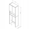 Badschrank Wotan Eiche Rustikal | Kommode für Badezimmer & Produktbild-Vorschau 7