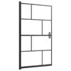 vidaXL Cabine de douche ESG 80x140 cm noir Voir les images du produit 6