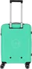 A studio shot of a green suitcase with its handle extended. Produktbild-Vorschau