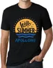 Herren Grafik T-Shirt Zeit dem Sommer in Apollonii Hallo zu Produktbild-Vorschau 1