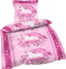 2 tlg Bettwäsche 135 x 200 cm Einhorn rosa Unicorn Produktbild-Vorschau 1