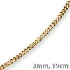 3mm Panzerarmband Armband Armkette 585 Gold Gelbgold 19cm Produktbild-Vorschau 2