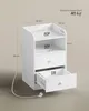 WOLTU Nachttisch Nachtschrank, Ladefunktion LED-Licht, 2 Produktbild-Vorschau 3