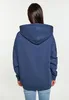 Damen Langarm Hoodie Blau Größe M aus 100% Baumwolle mit Produktbild-Vorschau 5