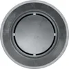 A top-down view of a round metal object with a central circular area and an outer rim. Anteprima dell’immagine prodotto