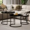 Couchtisch-Set Vicco Montreal Glas 55 x 55 cm 3 Teile, Produktbild-Vorschau 3
