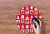 MuchoWow® Mauspad Mousepad Muster - Blumen - Retro - Rot Produktbild-Vorschau 4