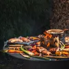 Ohnivá deska 80 cm - masivní 5mm grilovací deska pro ohnivý Náhled obrázku produktu 7