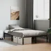 vidaXL Rama łóżka metalowa czarna 120x190 cm Podgląd zdjęcia produktu 2