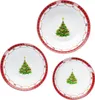 3pcs Rêve de Noël Set de bols de service 650ml 1L 1,3L Bol Voir les images du produit 2