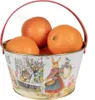 Clayre & Eef Dekorationskorb Ø 19x10 cm Weiß Aluminium Produktbild-Vorschau 4