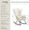 Fauteuil à bascule SWING avec patins en acier et Voir les images du produit 6