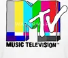 Spreadshirt MTV Music Television TV-Statik-Logo Crop Top, Produktbild-Vorschau 2