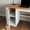 Schreibtisch MANAGER, weiß/eiche - Bürotisch mit 4 Produktbild-Vorschau 5