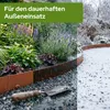 AREBOS Cortenstahl Rasenkante 15 m Set – flexible Produktbild-Vorschau 4