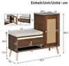 Merax Schuhschrank mit Sitzbank in Rattan-Optik, Produktbild-Vorschau 10