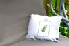MuchoWow® Outdoor Kissen - Pflanze - Rahmen - Weiß - Produktbild-Vorschau 2