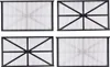 Four pool filter cartridges arranged in a 2x2 grid on a white background. Produktbild-Vorschau