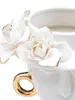 Mauro Ferretti Vase Frau Elegant 15x13,3x23,5 cm weiß gold Produktbild-Vorschau 9