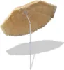 A straw beach umbrella on a white background with a shadow. Náhľad obrázku produktu
