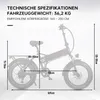 E-Bike Cityrad Polaris Faltbares E-Fahrrad 624WH Pedelec, Produktbild-Vorschau 10